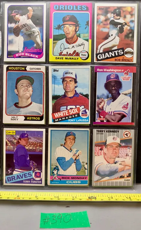 (18) Vintage Pre-1989 Baseball Cards inc. 1984 Olympics USA National Team Cards