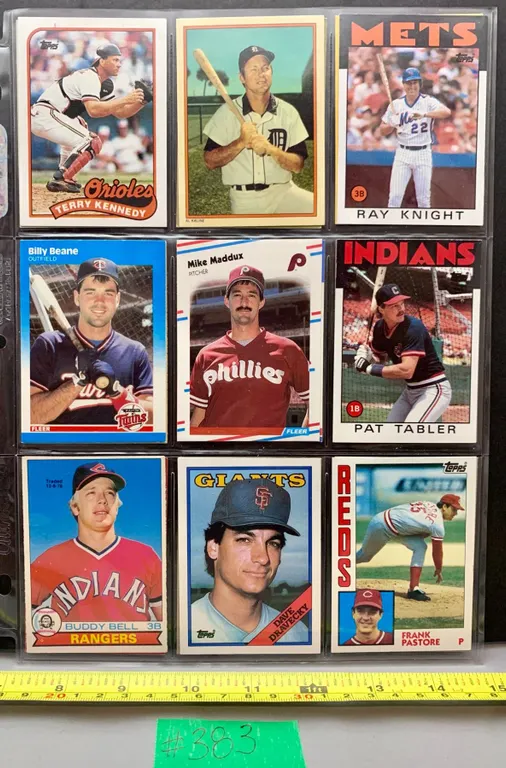 (18) Vintage Pre-1989 Baseball Cards