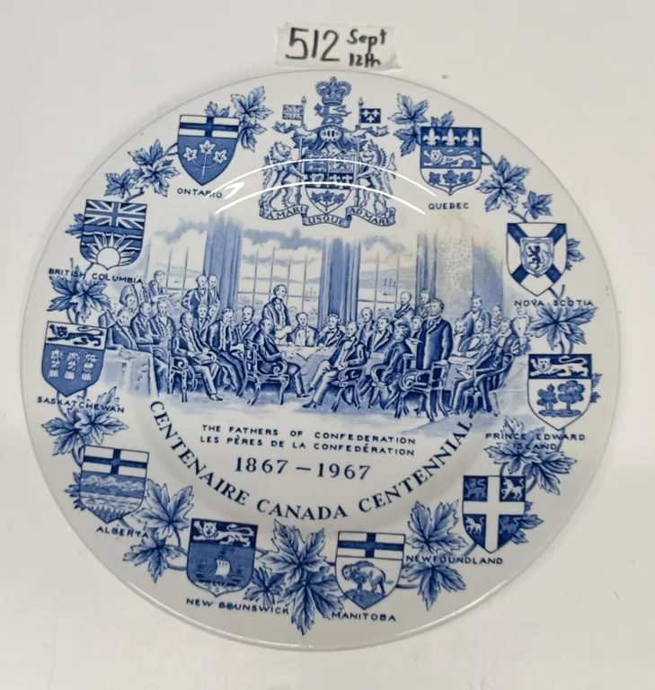 Wood & Sons Ironstone Father of Confederation Plate