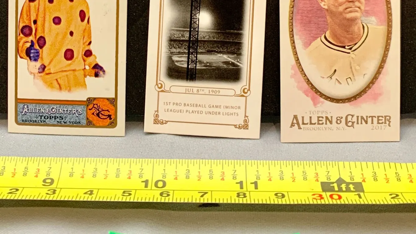 (3) Mini Baseball Cards