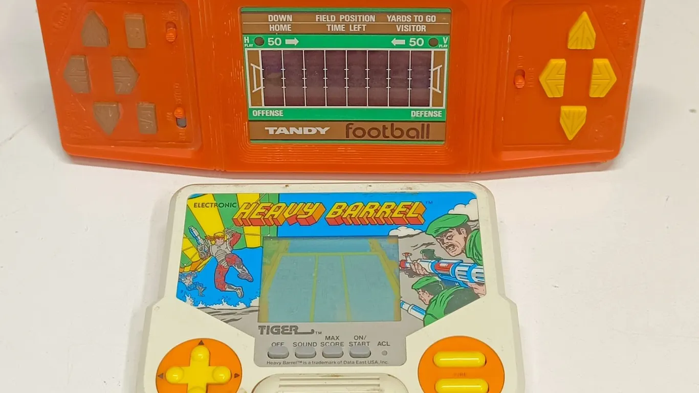 Heavy Barrel Video Game - Works: Needs Battery & Football Game