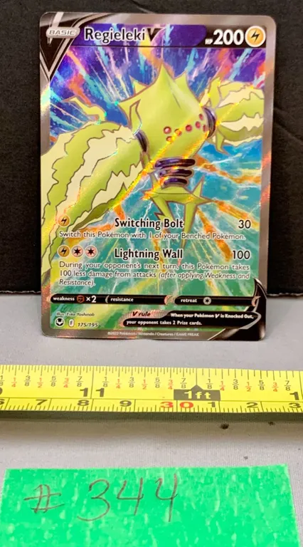 Pokémon Rare Regieleki V Full Art Holo Card – MINT