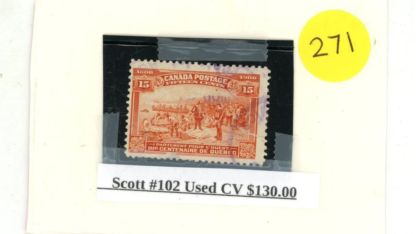 Scott #102 Used CV $130.00.