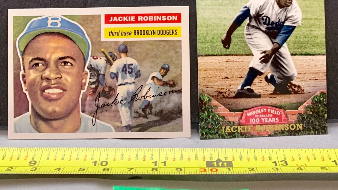 (2) Jackie Robinson MLB Baseball Cards