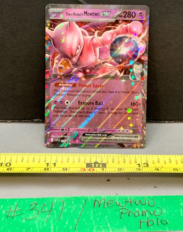 Pokémon Team Rocket’s Mewtwo ex Holo Promo Card – MINT