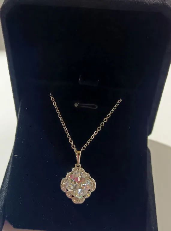 6) NEW Platinum Plated 3.0ct Necklace - 16" - 18" Long