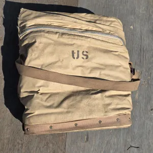 Vintage US Military Canvas Water Can Case / Carrying Bag