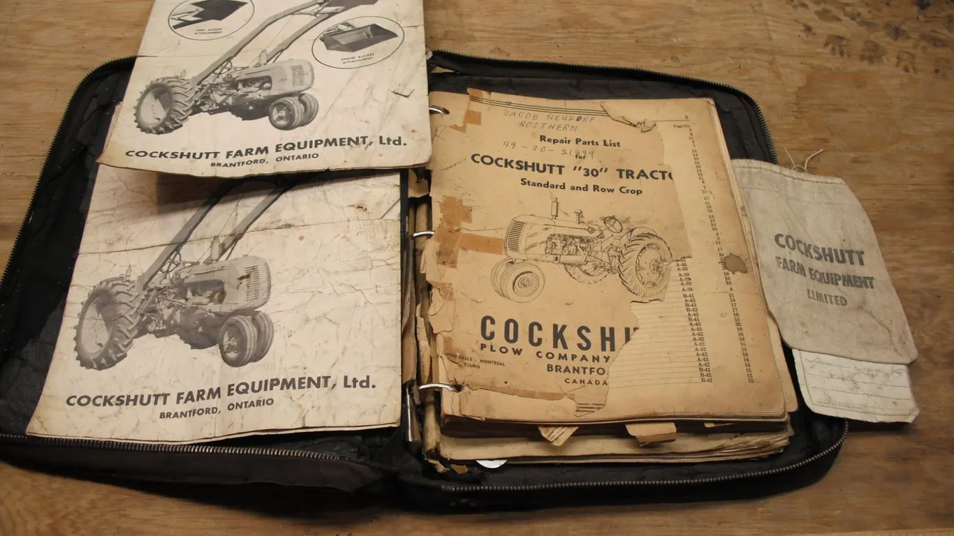 Cockshutt 30 manuals