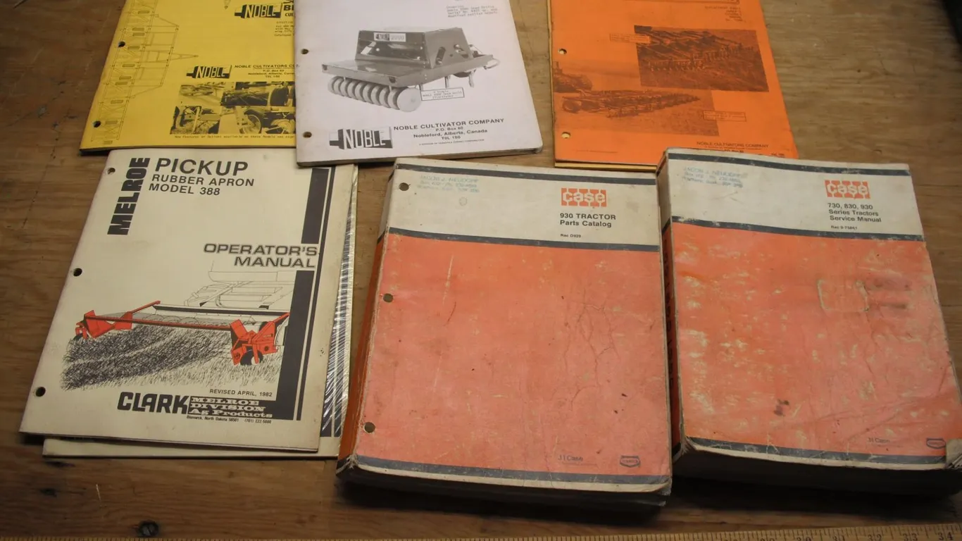 service manuals - Case, Noble, Melroe