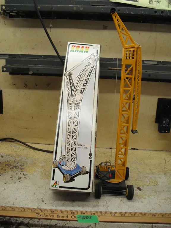 vintage Kovap toy crane with box