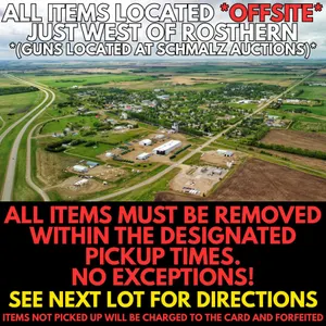 ALL ITEMS ARE LOCATED OFFSITE - BUYERS ARE RESPONSIBLE FOR LOADING OF LARGE ITEMS
