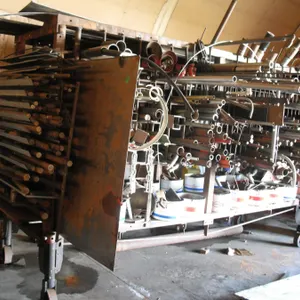 Huge steel rack on coaster with tons of steel - square tubing, round steel, pipes & so much more - b