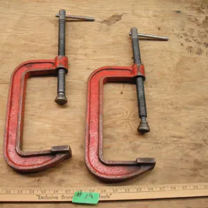2 large c-clamps - 2x 8"