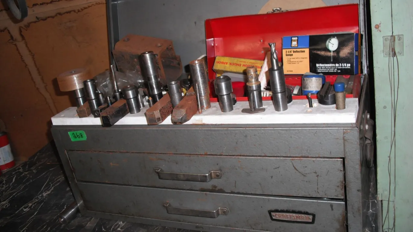 Craftsman tool box with metal working tools - 26"x10"x12"H