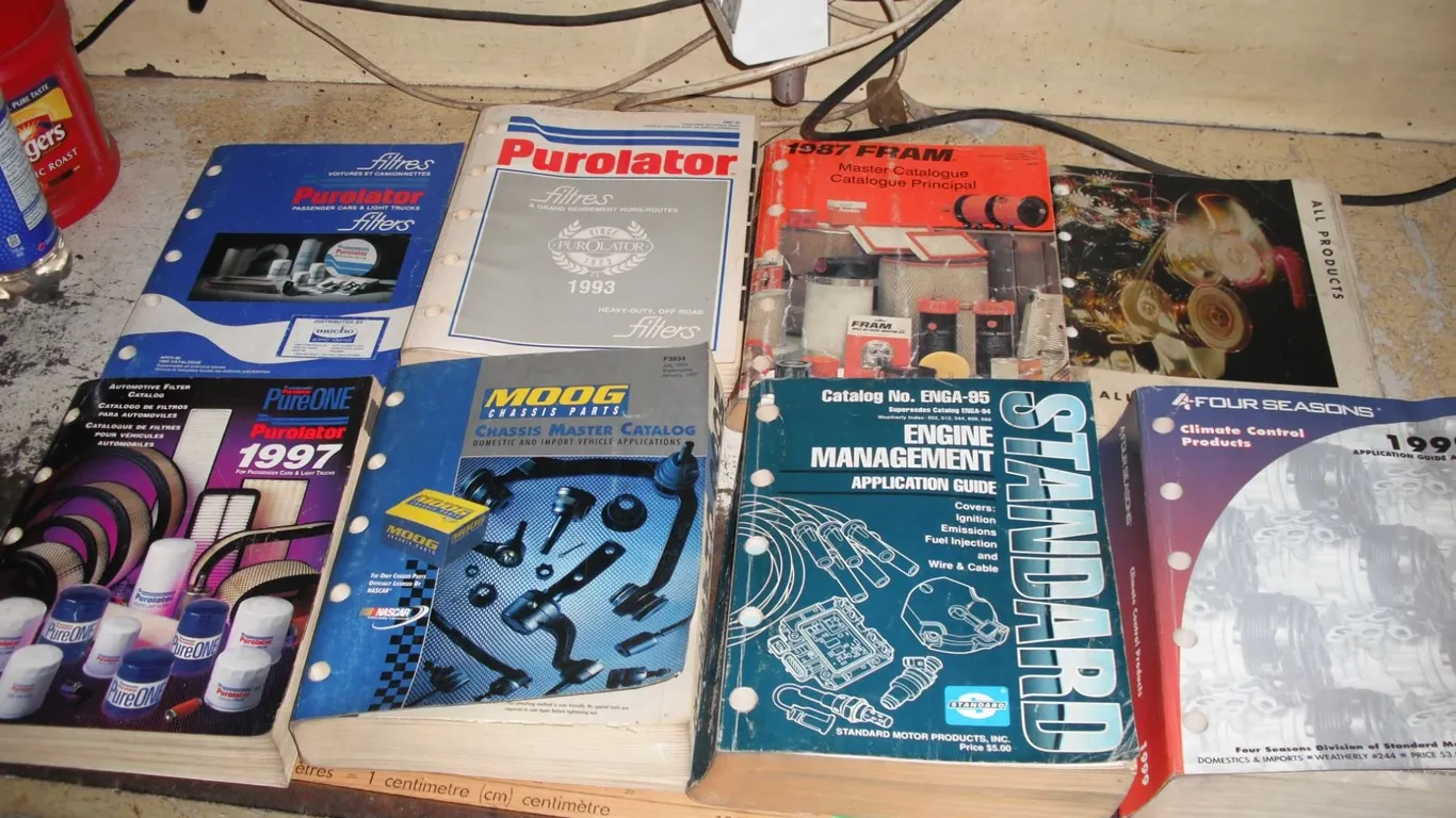 assorted parts catalogues