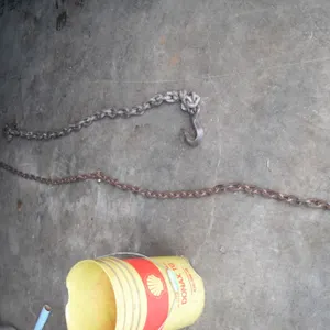 2 chains - larger chain with hook is 5ft long, smaller one is 9ft long