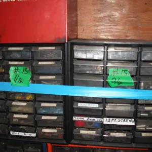 2x shop organizers - bushings, lock rings, electrical connectors, etc. - 9-3/4"6-1/2"x10-1/4"H