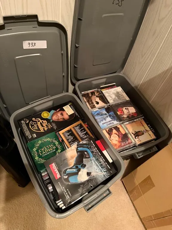 (2) Tubs of CD Collections