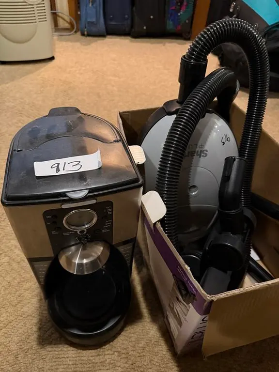 Sharp Vacuum and Oster Coffee Machine