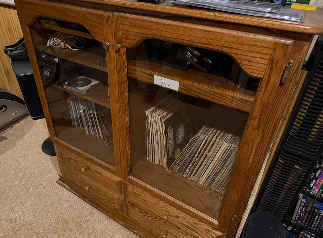 Entertainment Centre with Record Collection