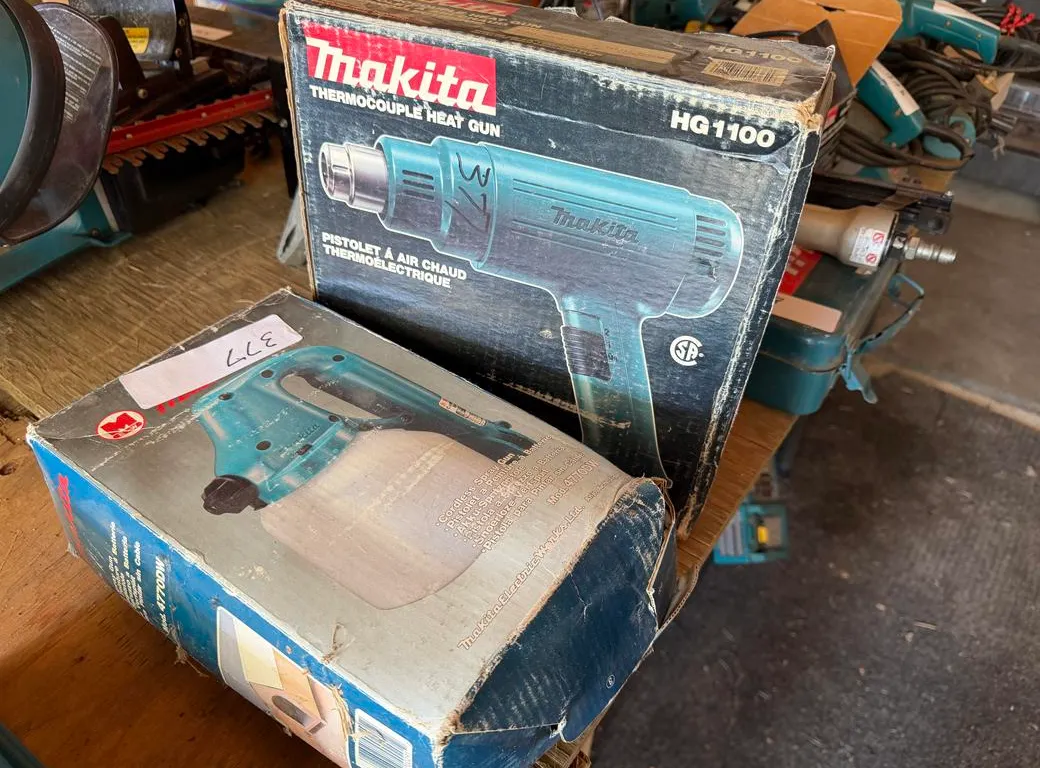Makita Heat Gun and Cordless Spray Gun