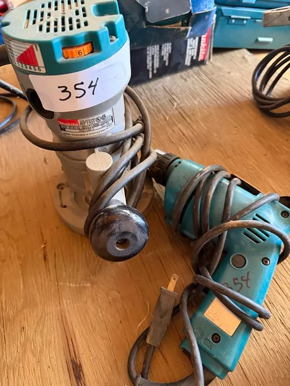 Makita Corded Router and Drill