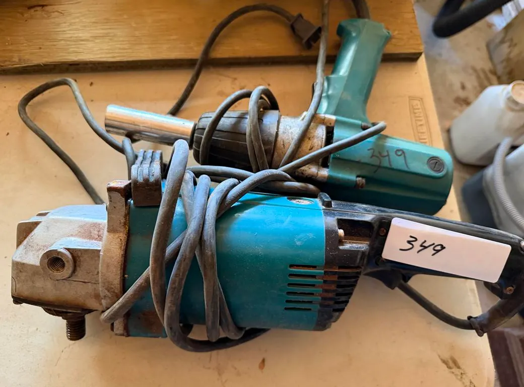 Makita Corded Cutoff Grinder and Drill