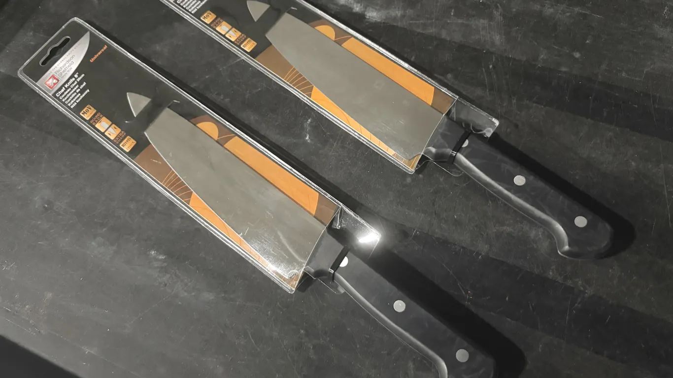 RICHARDSON SHEFFIELD UNIVERSAL 8" CHEF KNIFE - LOT OF 2 - NEW