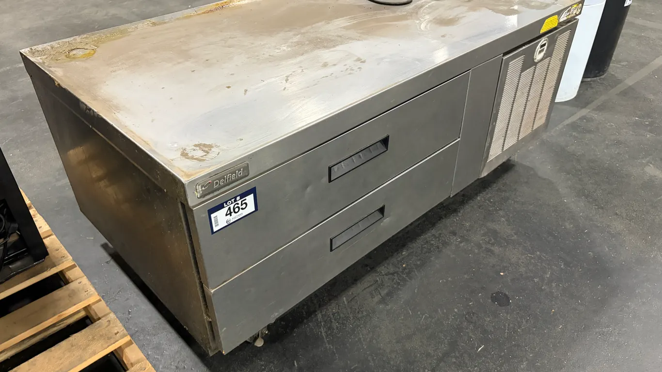 DELFIELD 56" X 31" STAINLESS STEEL 2-DRAWER REFRIGERATED CHEF BASE