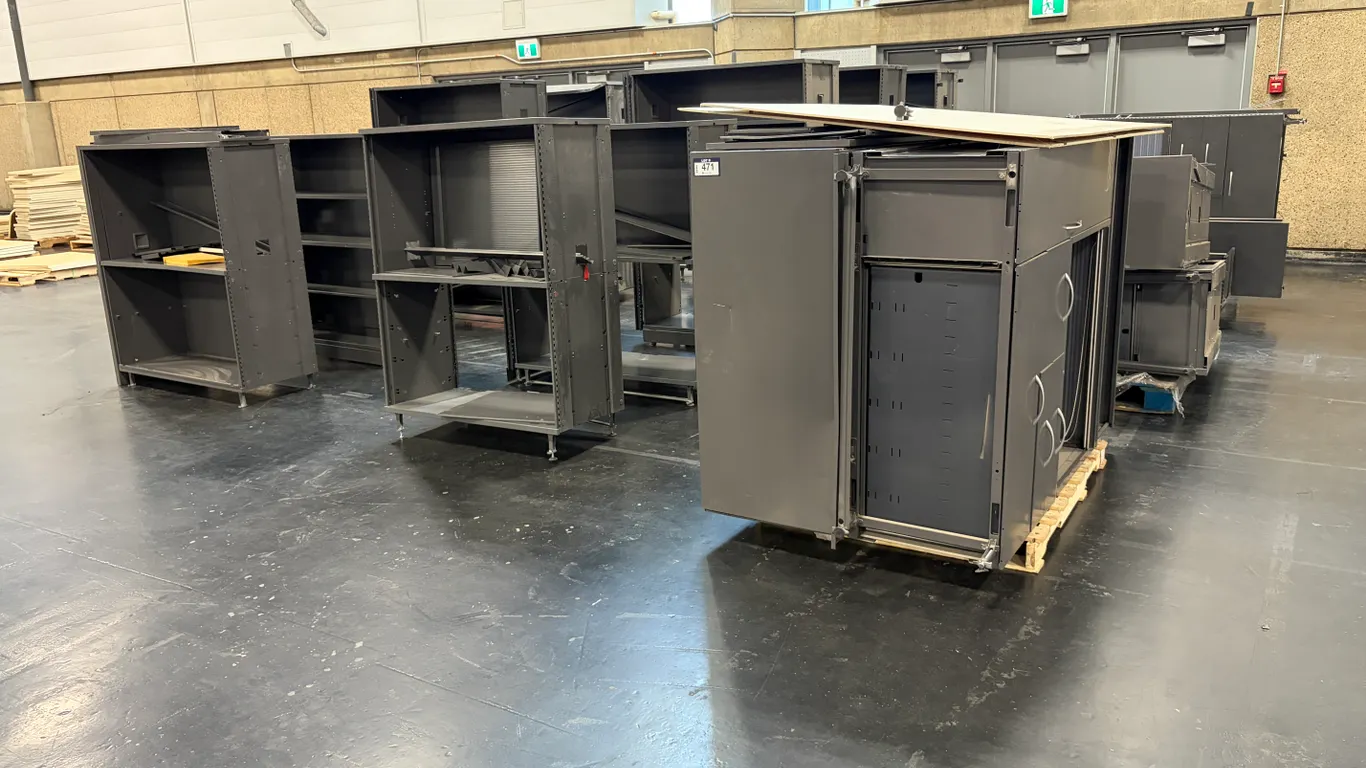 LOT OF APPROX. (15) ASSORTED COMMERCIAL METAL OFFICE STORAGE CABINETS