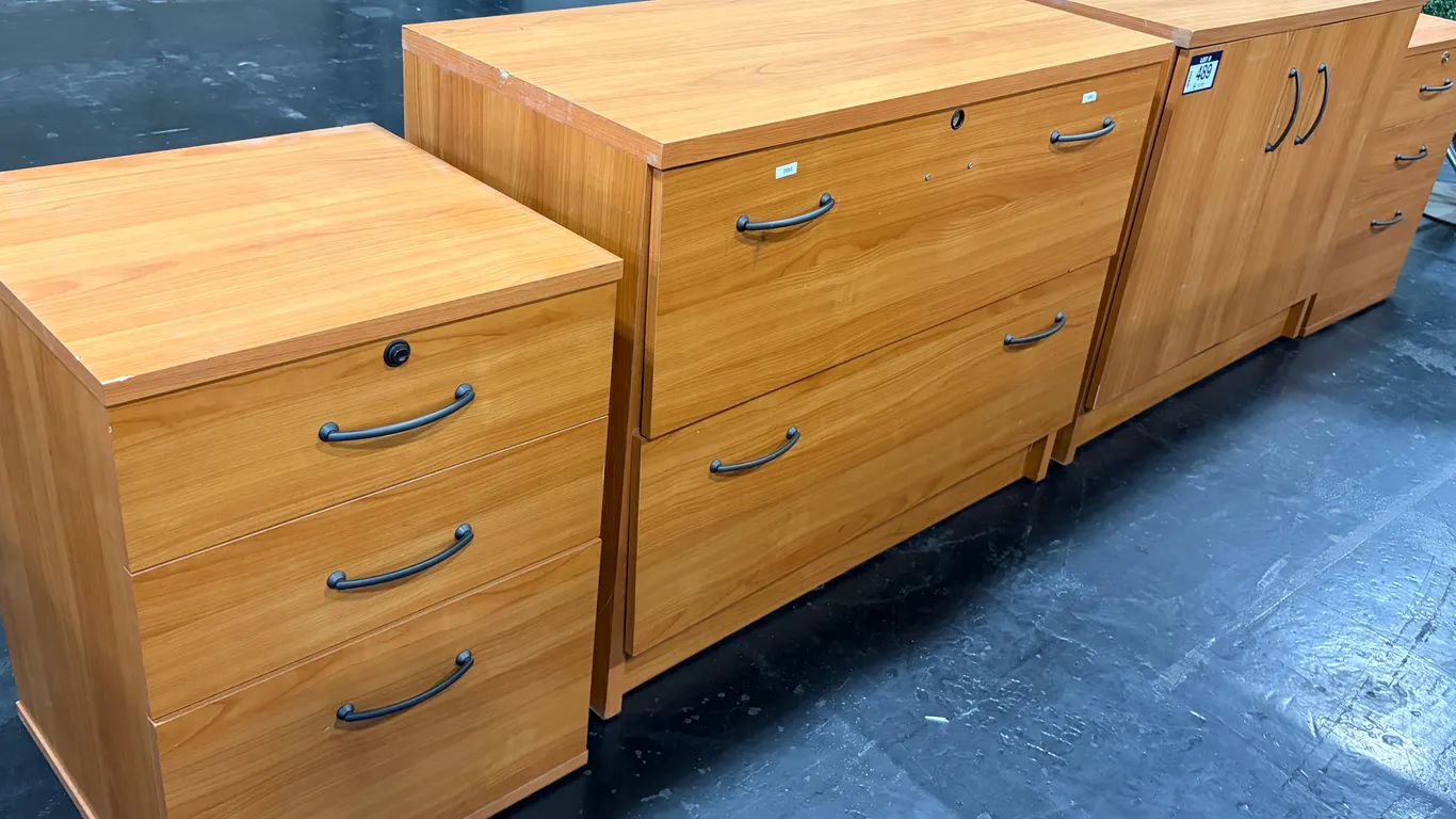LOT OF (4) ASSORTED OFFICE STORAGE CABINETS