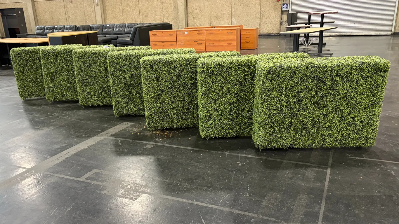 (7) ARTIFICIAL BOXWOOD HEDGE PANELS