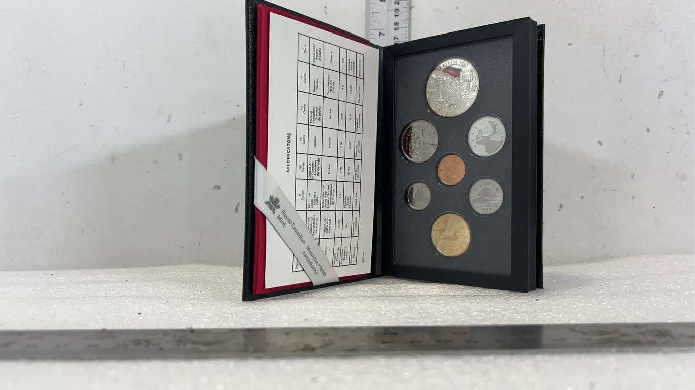 Royal Canadian Mint Set Coin Collection 1989, approx. 8'' x 5" *Unreserved*