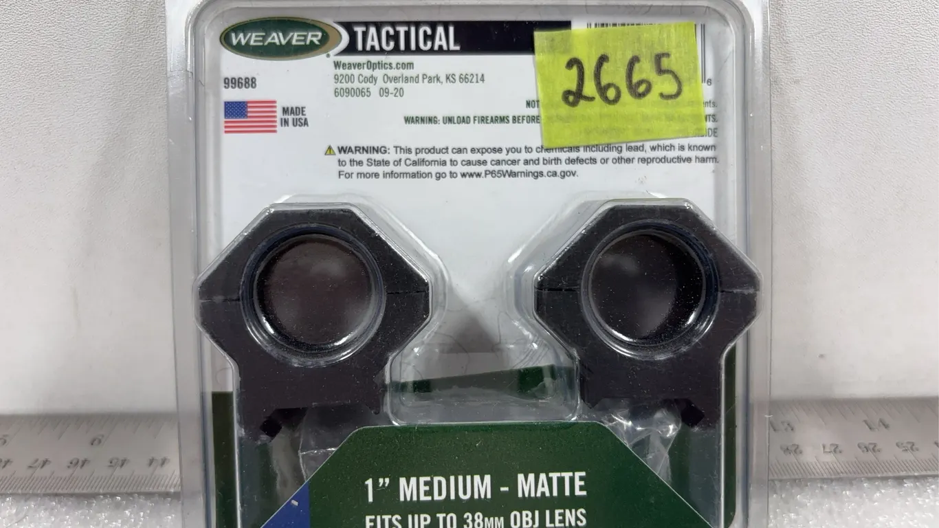 Weaver Tactical Scope Rings *Unreserved*