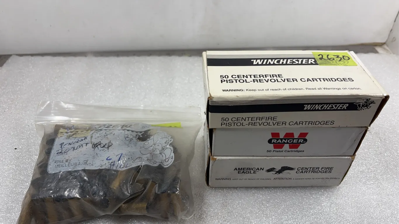 1 - Bag Spent Brass, 3 - Boxes Spent Brass, approx. 80 Shells/Casings *Unreserved*
