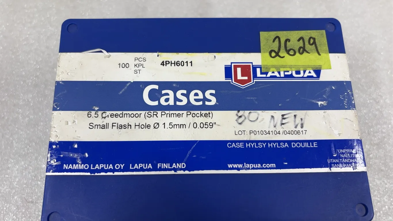 Lapua 6.5 Creedmore SRP approx 80 rds, unused, *Unreserved*