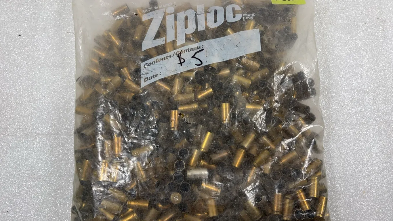 1 - Bag Spent Brass, approx. 100 Shells/Casings *Unreserved*