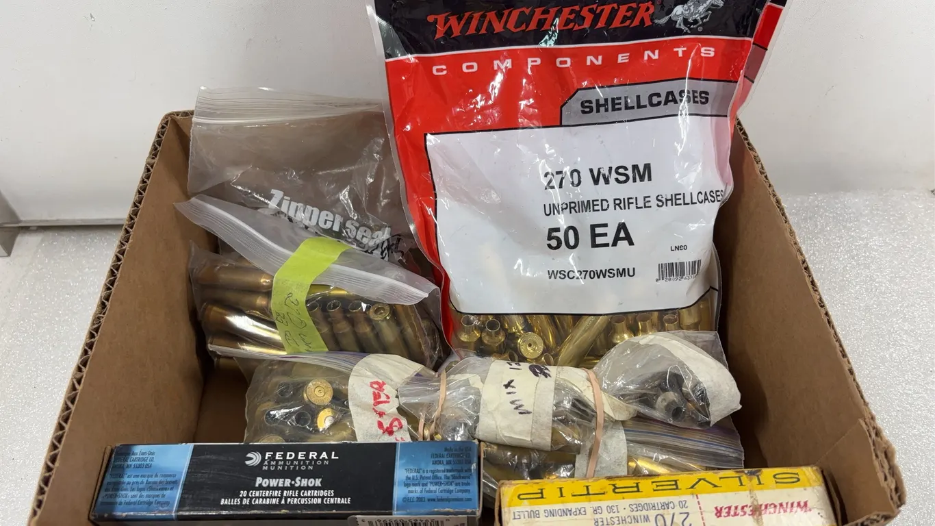 1 - Box Spent Brass, approx. 200 Shells/Casings *Unreserved*