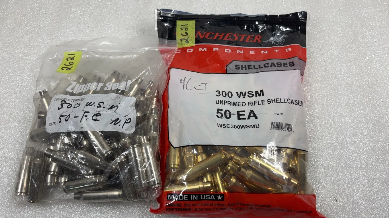 2 - Bags unused Brass, approx. 75 Shells/Casings *Unreserved*