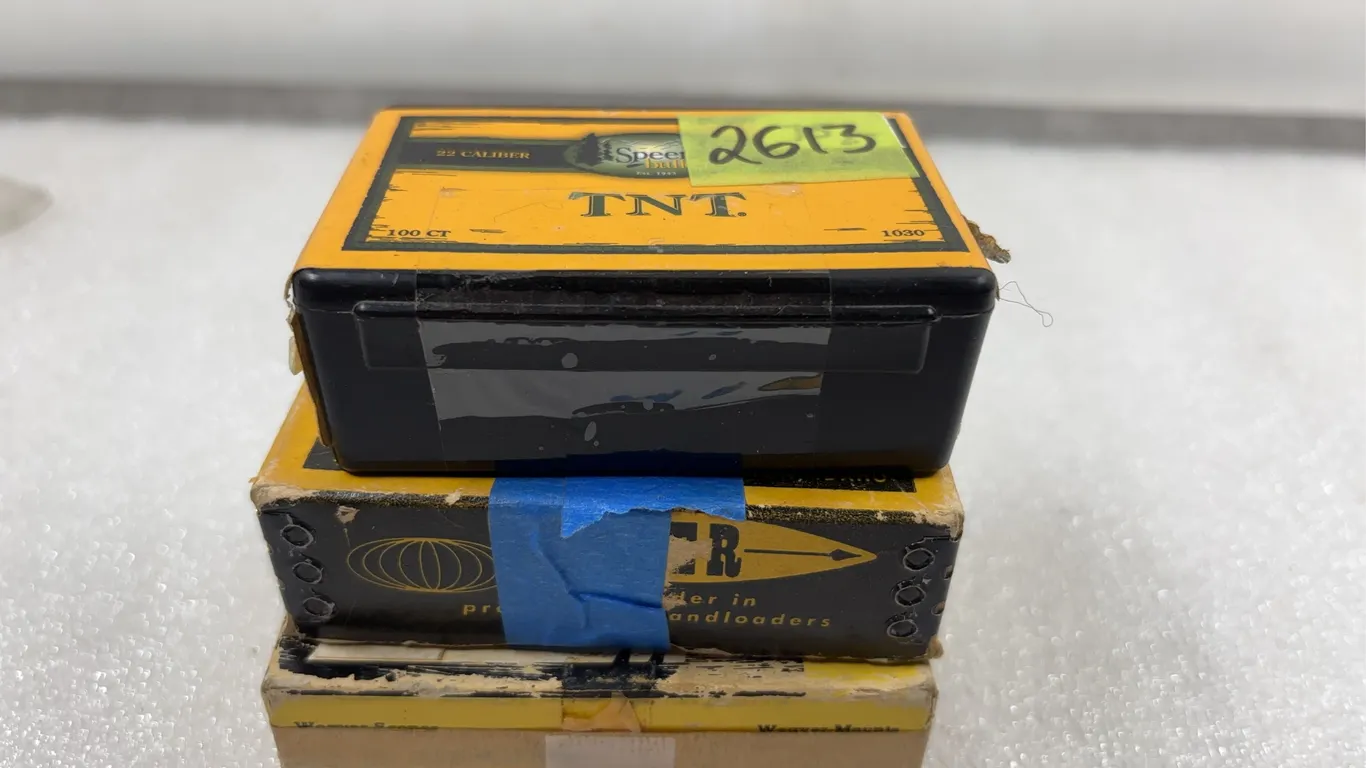1 - Box TNT, 1 - Box Speer, 1 - Box Norma, reloading projectiles*Unreserved*