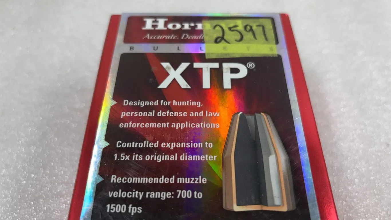 1 Box Hornady XTP reloading projectiles, approx. 100 rds *Unreserved*