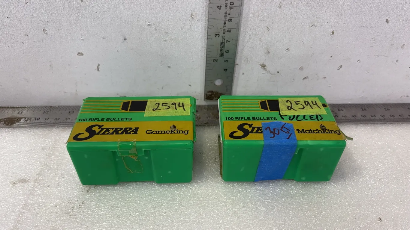 Sierra Match King reloading projectiles, approx. 130 rds *Unreserved*