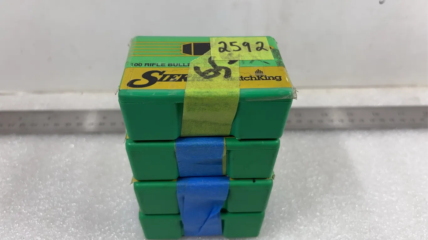4 - Boxes Sierra Match King reloading projectiles, approx. 370 rds *Unreserved*