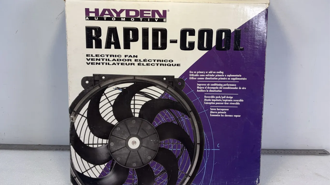 Hayden Automotive Electric Fan, approx 17" dia. w/ box, *Unreserved*