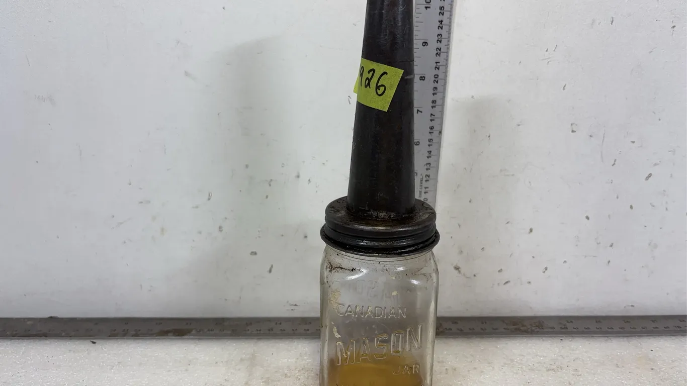 Vintage Oil Bottle with Spout 12" Tall *Unreserved*