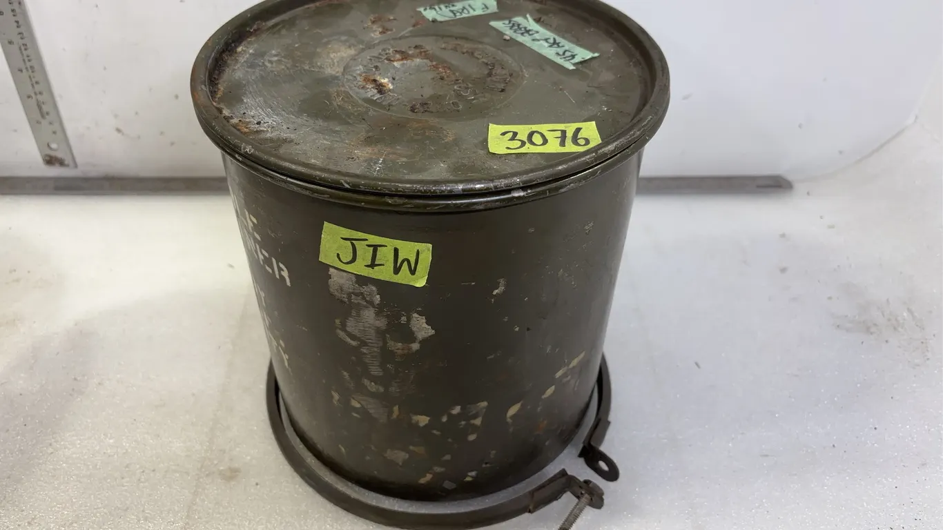 Metal bucket of WWC .74 Match Spent brass, Approx. 24 lbs *Unreserved*