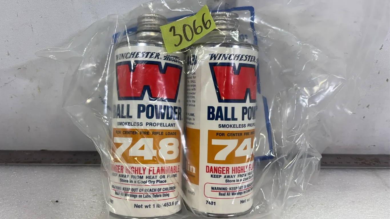 2 - Bottles of Winchester 748 Ball Powder, unopened, Approx 2 lbs, *Unreserved*