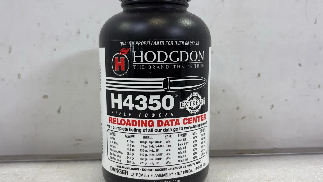 Hodgdon H4350 Rifle Powder, unopened, Approx 1 lb, *Unreserved*