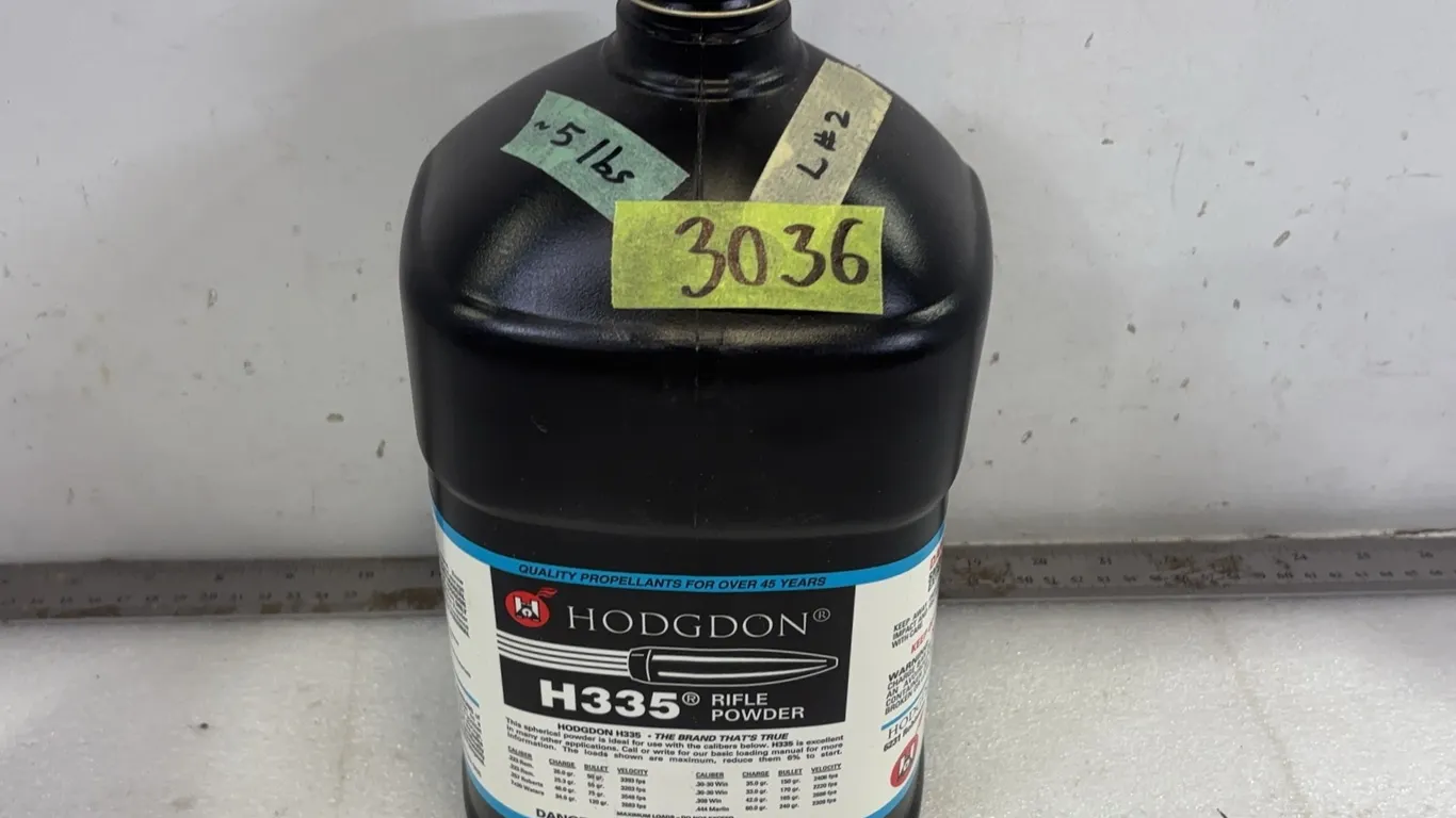 Hodgdon H335 Rifle Powder, Approx. 5 lbs *Unreserved*