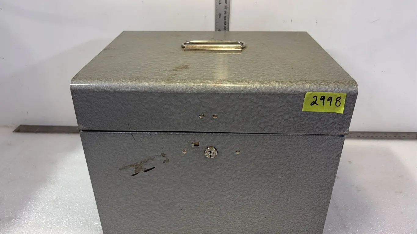 Metal Storage box W/ Books, negatives & Photographs, Approx 13"x10"x11", *Unreserved*
